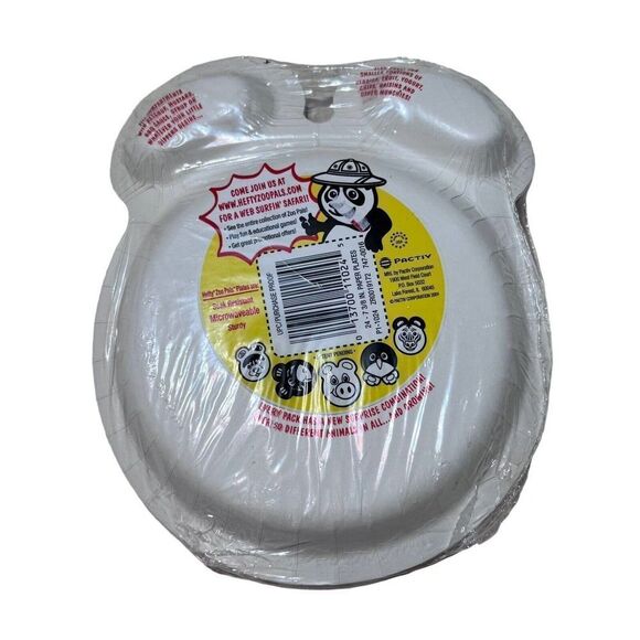 Hefty Zoo Pals Paper Plates New Sealed Unopened 2001 Pactiv 24 Count Y2K - Picture 2 of 6